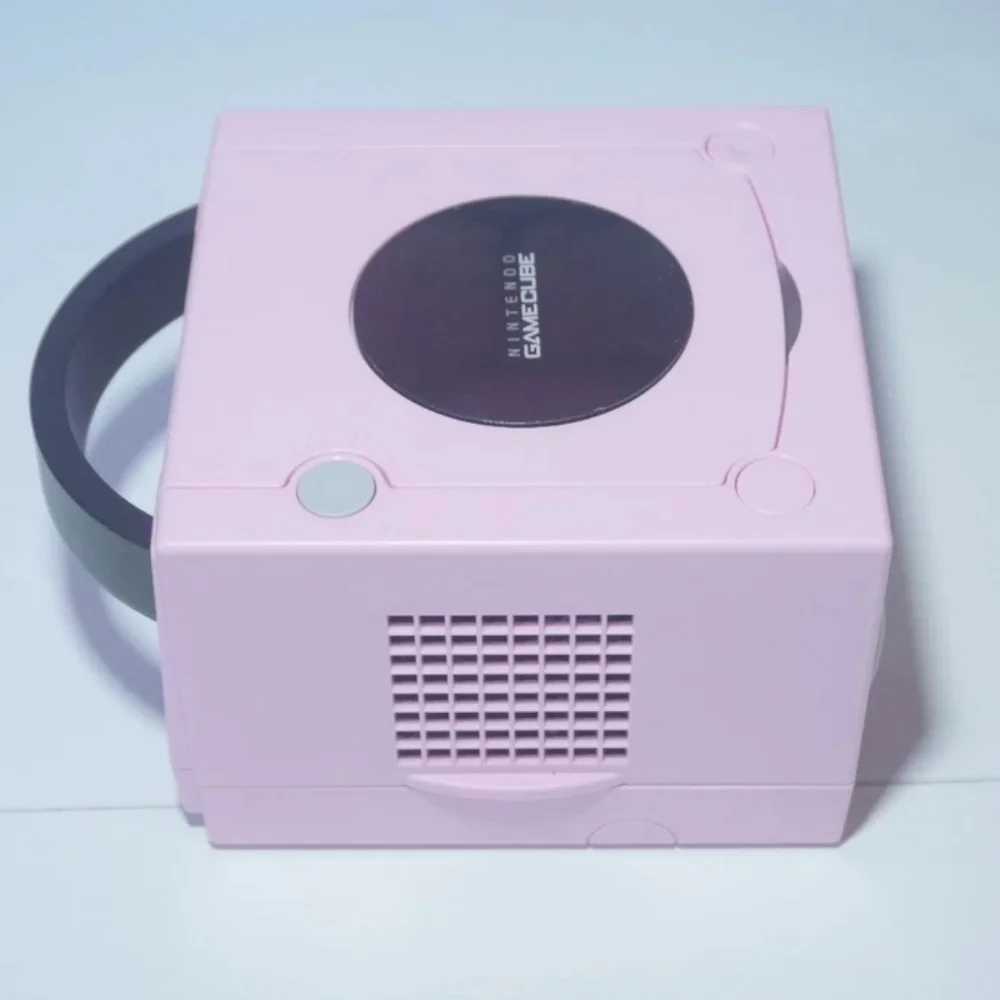 Pastel Pink Nintendo GameCube Console DOL-101 (USA) with Pink LED & Controller
